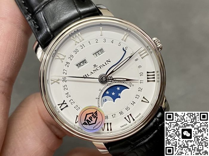 Replica Blancpain Villeret 6654A-1127-55B APS Factory Month display - Image 4