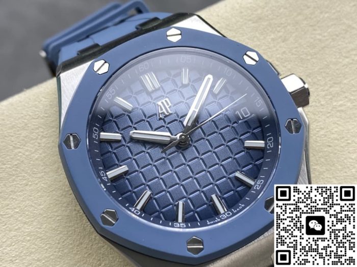 Replica Audemars Piguet Royal Oak Offshore 15605SK.OO.A350CA.01 APP Factory Smoked blue dial - Image 3