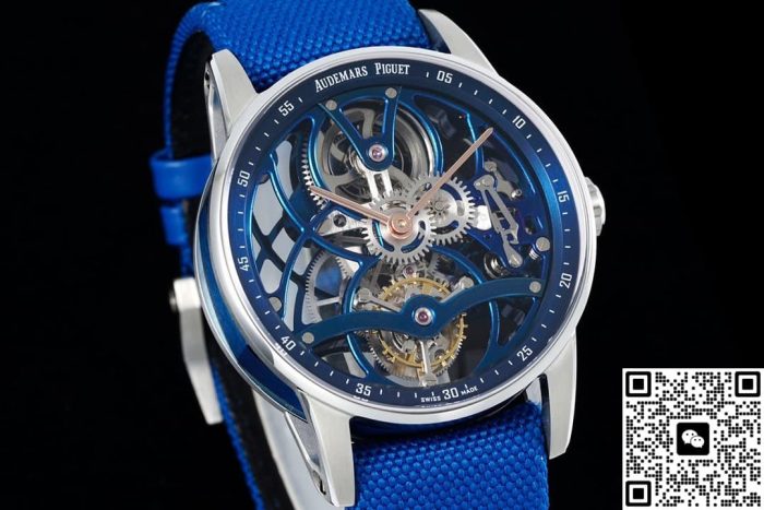 Replica Audemars Piguet CODE 11.59 26600NB.OO.D346KB.01 APP Factory Blue ceramic - Image 3