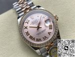 Replica Rolex Datejust m278381rbr-0002 AR Factory Interval gold strap - Image 3