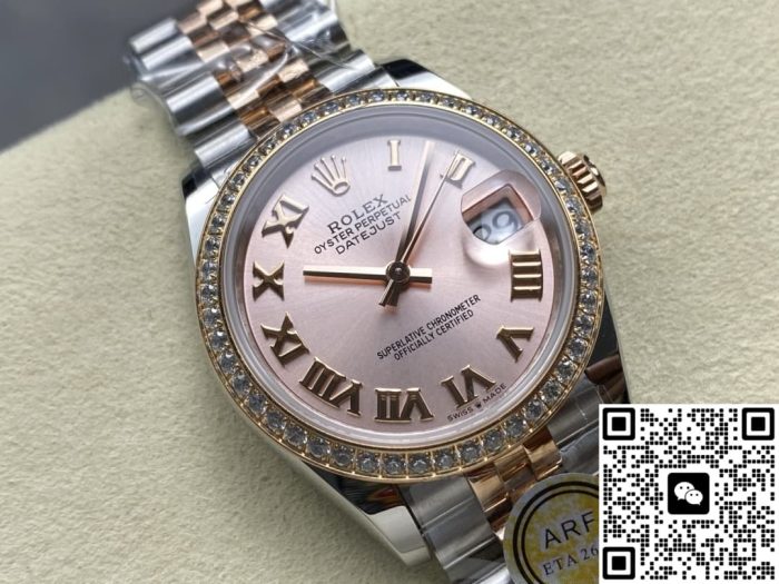 Replica Rolex Datejust m278381rbr-0002 AR Factory Interval gold strap - Image 3