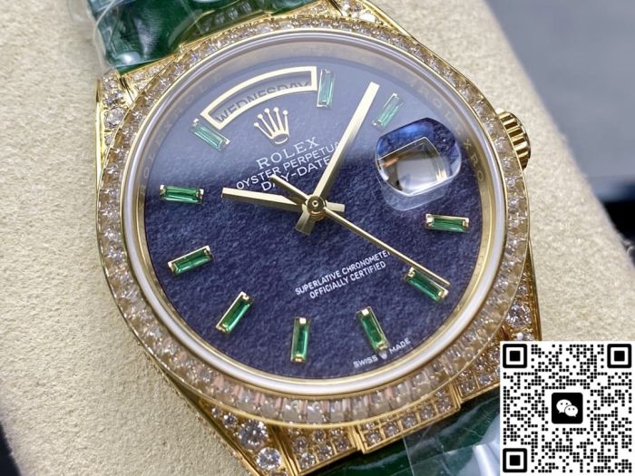 Replica Rolex Oyster Perpetual 128455TBR 8+ Factory Purple dial - Image 3