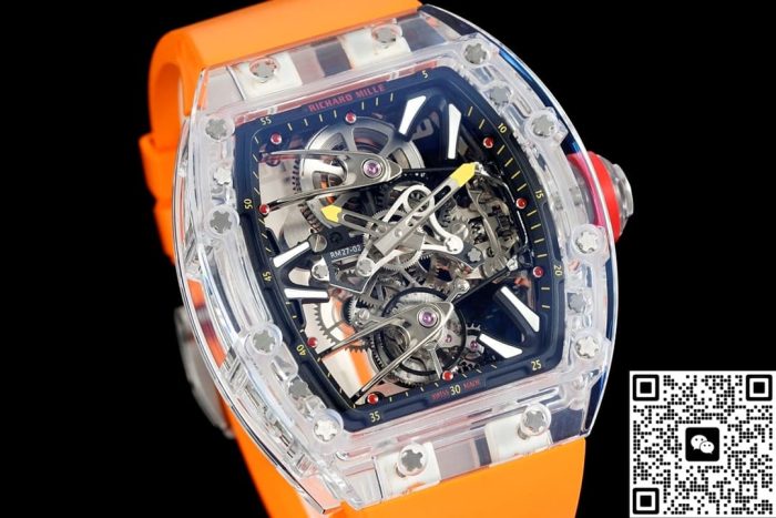 Replica Richard Mille RM27-02 RM Factory Tourbillon Orange strap - Image 3