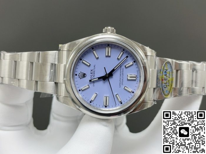 Replica Rolex Oyster Perpetual 126000-0013 Clean Factory Purple dial - Image 3