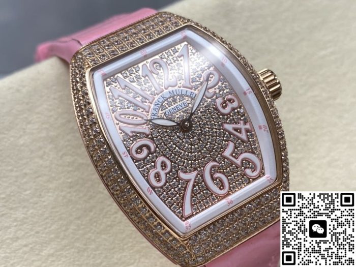 Replica Franck Muller LADIES’ COLLECTION V 32 SC AT FO D CD ABF Factory pink - Image 3