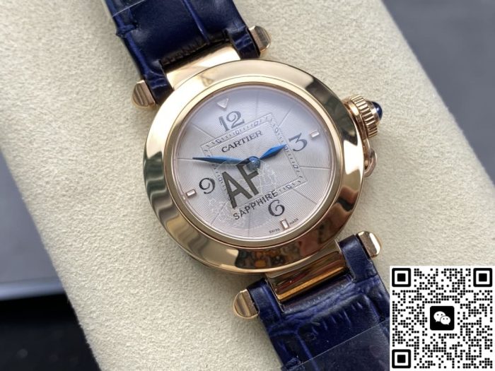Replica Cartier Pasha WGPA0018 AF Factory Pearlescent guilloché dial - Image 3