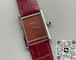 Replica Cartier Tank WSTA0054 F1 Factory Burgundy dial - Image 14