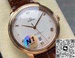 Replica Omega De Ville 434.53.40.20.02.001 N1 Factory Dark brown strap - Image 3