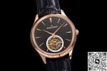 Replica Jaeger-LeCoultre Ultra-Thin Master Q1682412 RMS Factory Tourbillon Black strap - Image 3