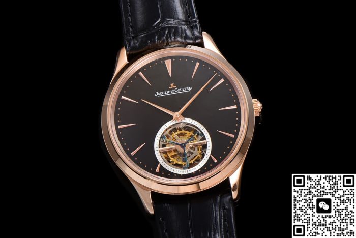 Replica Jaeger-LeCoultre Ultra-Thin Master Q1682412 RMS Factory Tourbillon Black strap - Image 3
