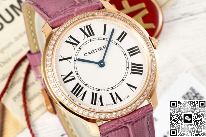Replica Cartier RONDE DE CARTIER WJRN0010 AF Factory Alligator leather - Image 3