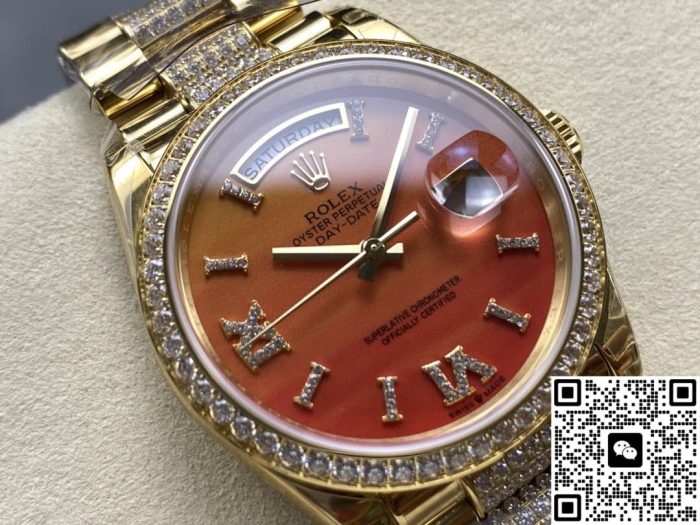 Replica Rolex Day-Date m128348rbr-0050 8+ Factory Carnelian dial - Image 3