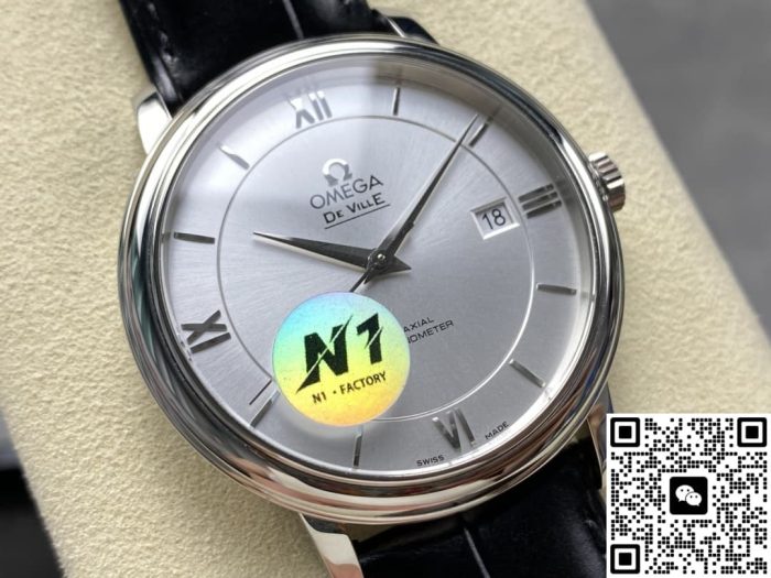 Replica Omega De Ville 424.13.40.20.02.001 N1 Factory Silver dial - Image 3