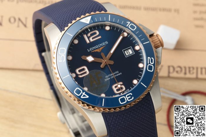 Replica Longines Concas L3.782.3.98.9 AF Factory Rubber strap - Image 5