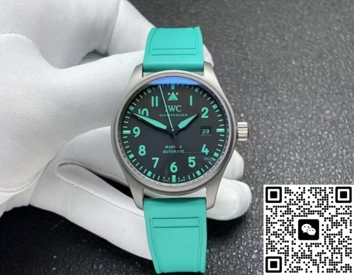 Replica IWC Pilot IW328210 M+ factory Green strap - Image 2