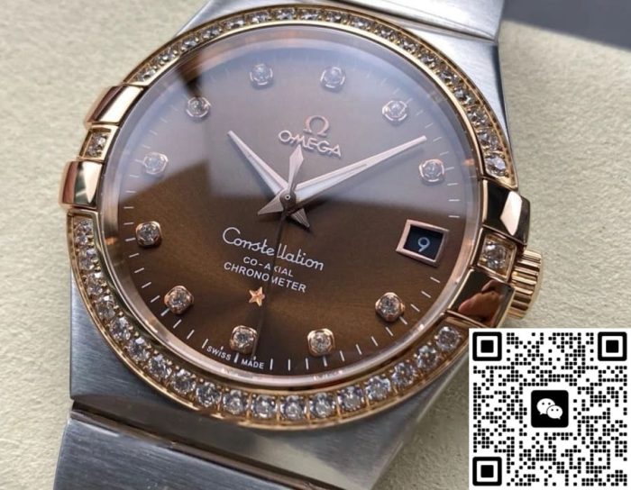 Replica Omega Constellation 123.25.38.21.63.001 M+ Factory Dark brown dial - Image 4