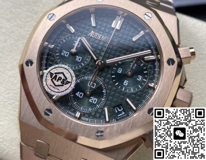 Replica Audemars Piguet Royal Oak 26240OR.OO.1320OR.08 APS Factory Khaki Green Dial - Image 4