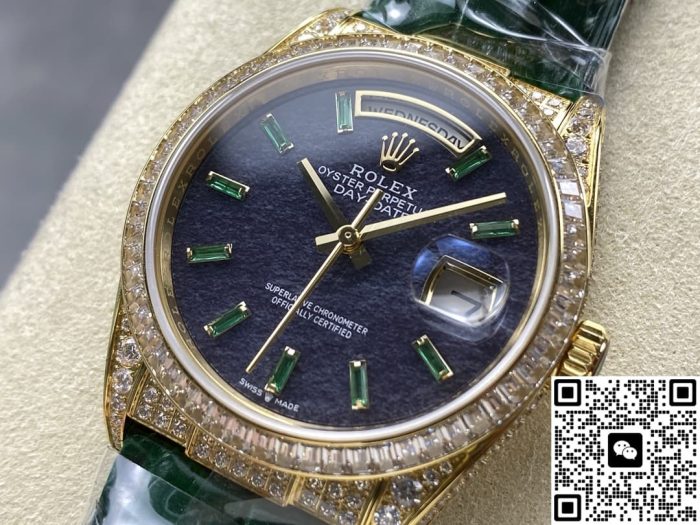 Replica Rolex Oyster Perpetual 128455TBR 8+ Factory Purple dial - Image 4