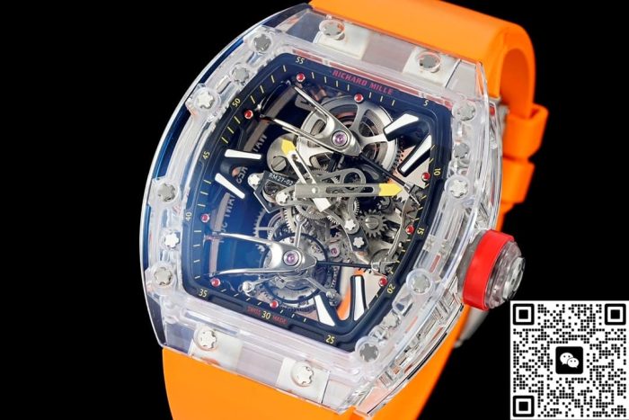 Replica Richard Mille RM27-02 RM Factory Tourbillon Orange strap - Image 5