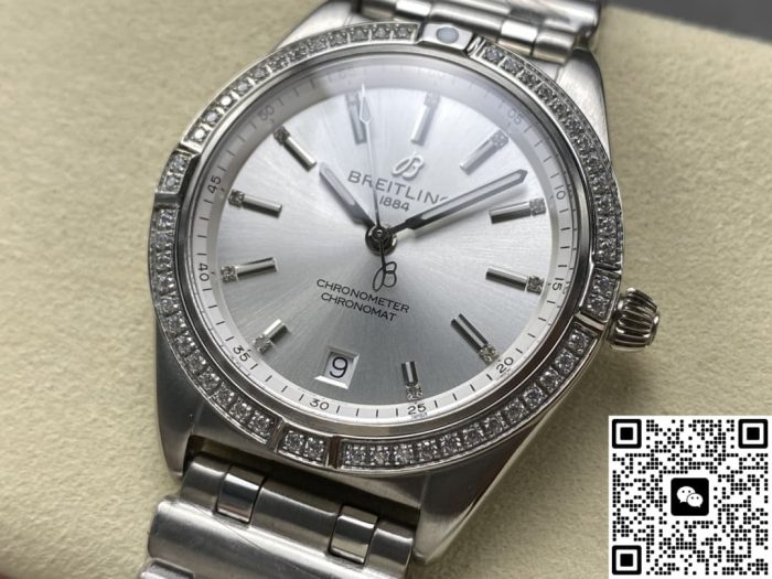 Replica Breitling Chronomat A10380591A1A1 BLS Factory Silver strap - Image 4