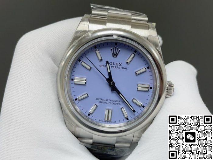 Replica Rolex Oyster Perpetual 126000-0013 Clean Factory Purple dial - Image 4