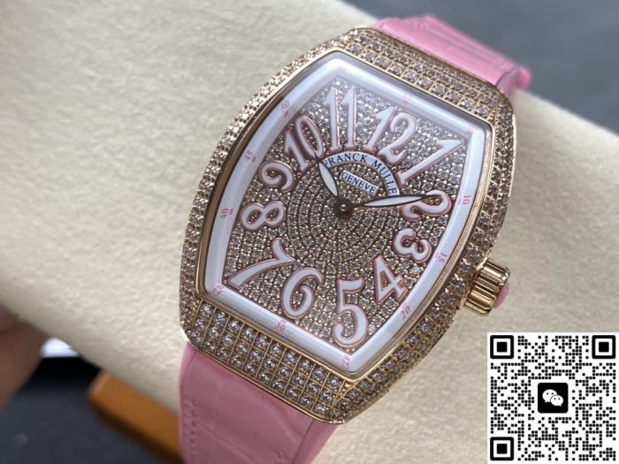 Replica Franck Muller LADIES’ COLLECTION V 32 SC AT FO D CD ABF Factory pink - Image 4