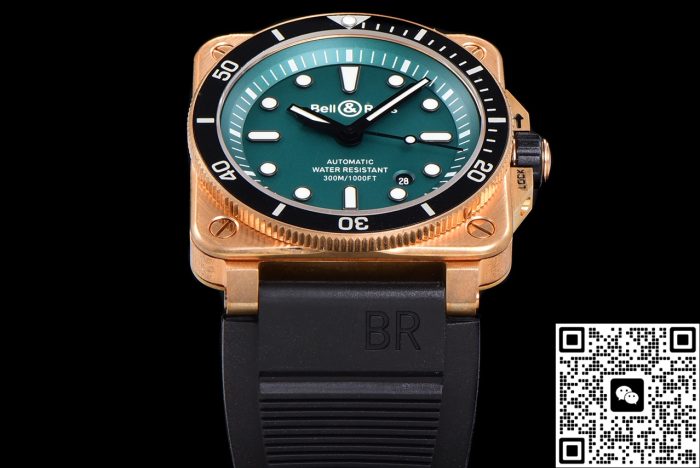 Replica Bell & Ross INSTRUMENTS BR0392-D-LT-BR-SRB BR Factory Green Dial - Image 3