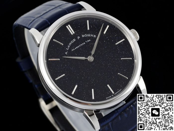 Replica A Lange Sohne Saxonia 205.086-LS2053AX F8 Factory V3 Dark blue strap - Image 5