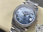 Replica Rolex Day-Date m118346-0044 8+ Factory Silver strap - Image 3