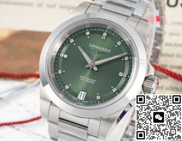 Replica Longines Concas L3.430.4.07.6 AF Factory Diamond hour markers - Image 4