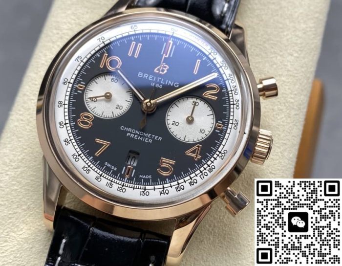 Replica Breitling Premier AB0118A21B1X1 BLS Factory Black Panda Dial - Image 6