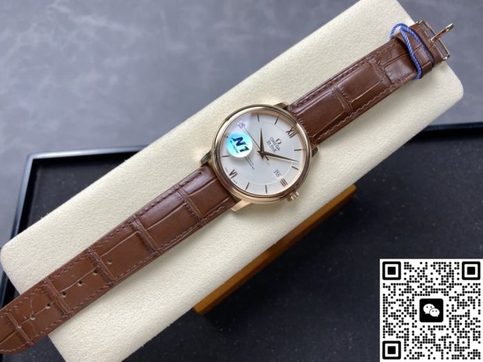 Replica Omega De Ville 424.53.40.20.02.001 N1 Factory Brown strap - Image 4