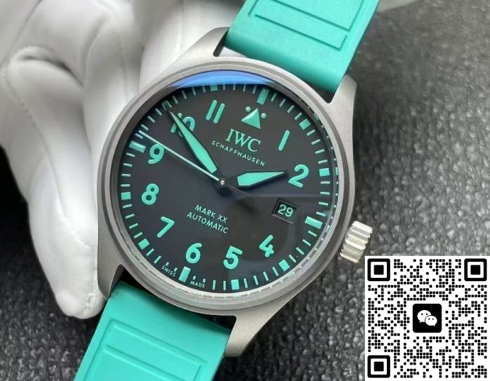 Replica IWC Pilot IW328210 M+ factory Green strap - Image 3