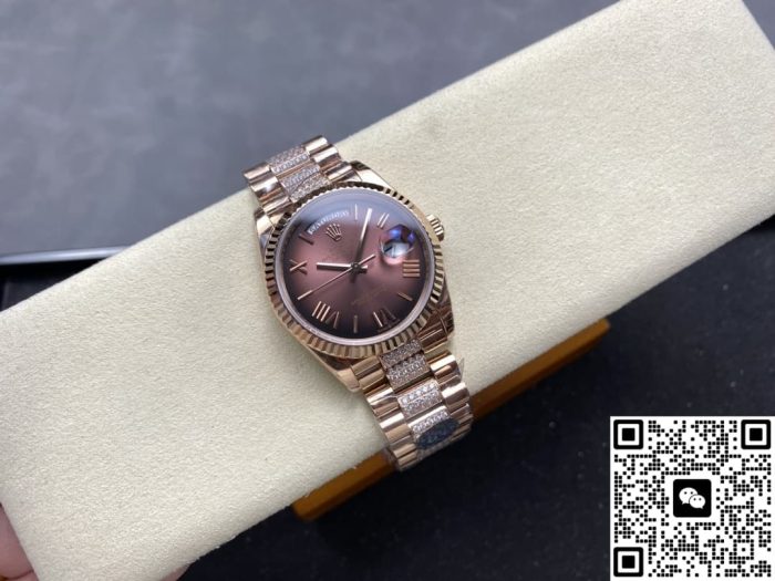 Replica Rolex Day-Date m128235-0076 8+ Factory Gradient Brown - Image 6
