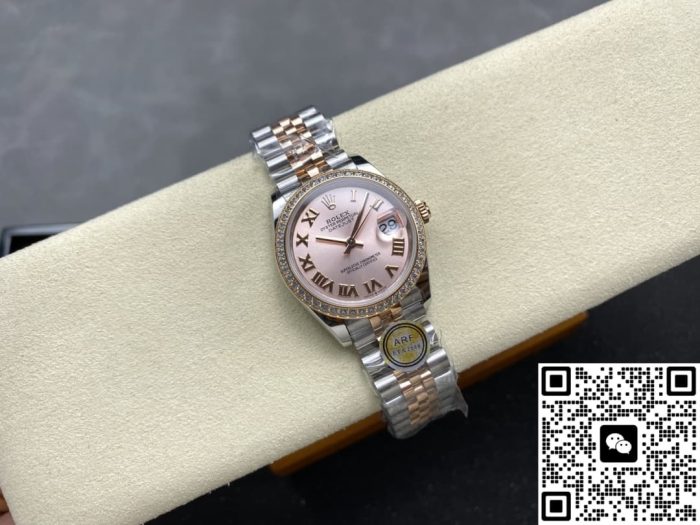 Replica Rolex Datejust m278381rbr-0002 AR Factory Interval gold strap - Image 6