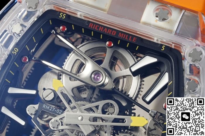 Replica Richard Mille RM27-02 RM Factory Tourbillon Orange strap - Image 4