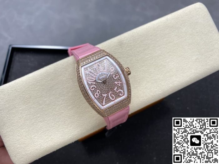 Replica Franck Muller LADIES’ COLLECTION V 32 SC AT FO D CD ABF Factory pink - Image 5