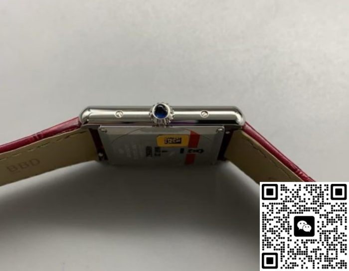 Replica Cartier Tank WSTA0054 F1 Factory Burgundy dial - Image 6