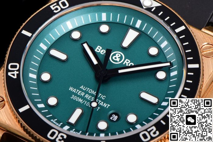 Replica Bell & Ross INSTRUMENTS BR0392-D-LT-BR-SRB BR Factory Green Dial - Image 4
