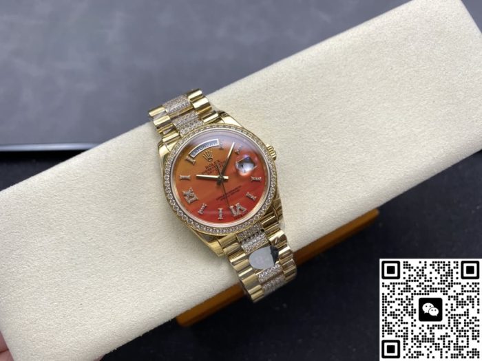 Replica Rolex Day-Date m128348rbr-0050 8+ Factory Carnelian dial - Image 5