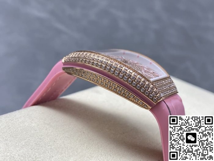 Replica Franck Muller LADIES’ COLLECTION V 32 SC AT FO D CD ABF Factory pink - Image 7