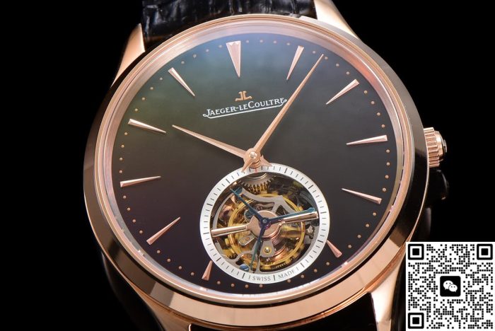 Replica Jaeger-LeCoultre Ultra-Thin Master Q1682412 RMS Factory Tourbillon Black strap - Image 5