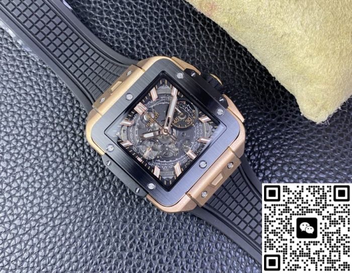 Replica Hublot SQUARE BANG UNICO 821.OM.0180.RX BB Factory Skeleton dial - Image 4