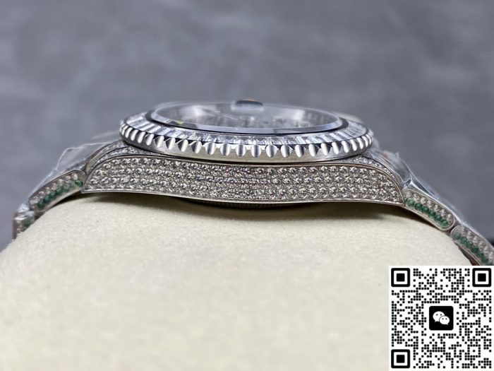 Replica Rolex Greenwich II 116769TBR-74780B AMG Factory Diamond dial - Image 5