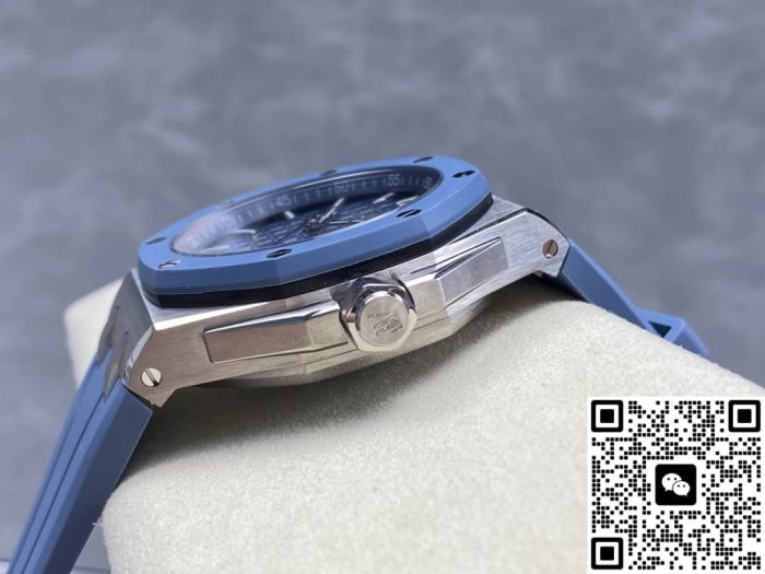 Replica Audemars Piguet Royal Oak Offshore 15605SK.OO.A350CA.01 APP Factory Smoked blue dial - Image 8