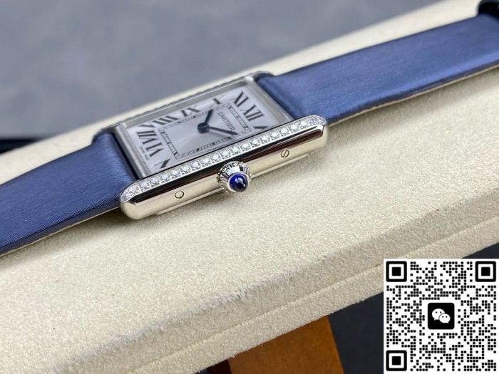 Replica Cartier Tank W4TA0017 F1 Factory Silver grey dial - Image 7