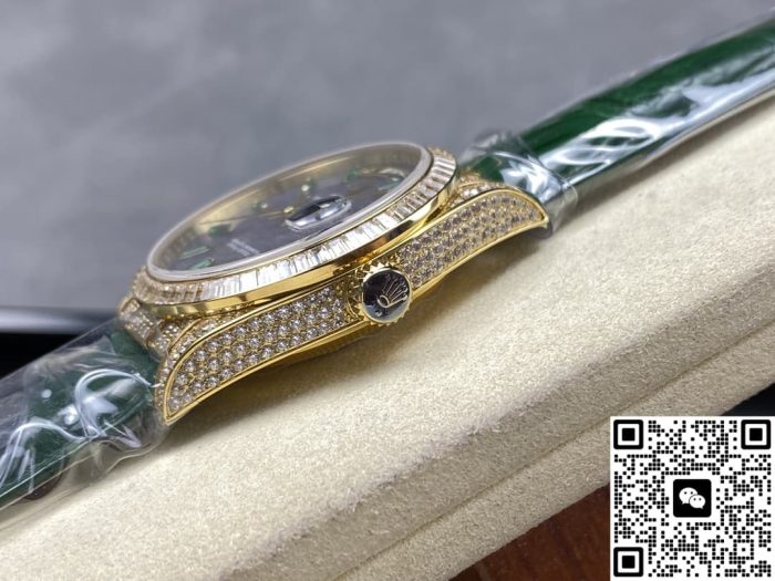 Replica Rolex Oyster Perpetual 128455TBR 8+ Factory Purple dial - Image 6