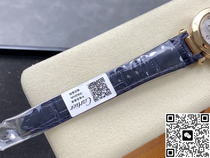 Replica Cartier Pasha WGPA0018 AF Factory Pearlescent guilloché dial - Image 7