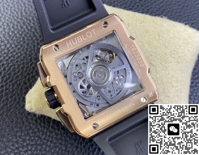 Replica Hublot SQUARE BANG UNICO 821.OM.0180.RX BB Factory Skeleton dial - Image 3