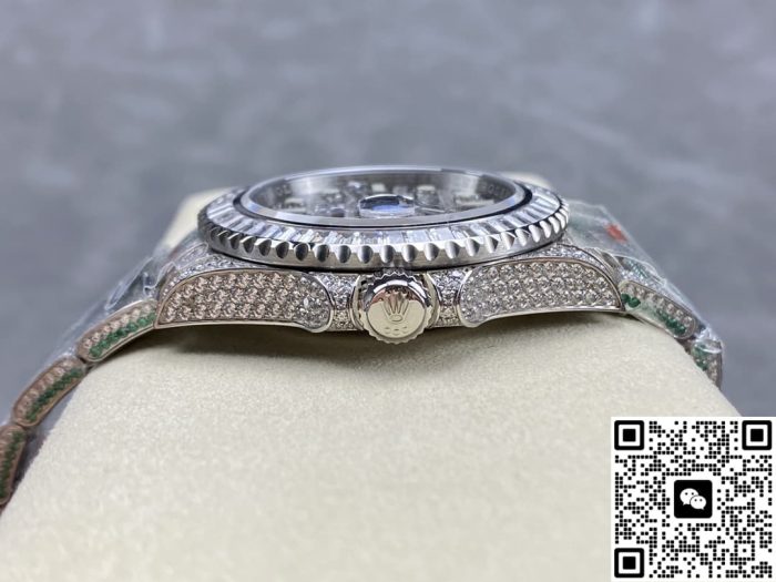 Replica Rolex Greenwich II 116769TBR-74780B AMG Factory Diamond dial - Image 8